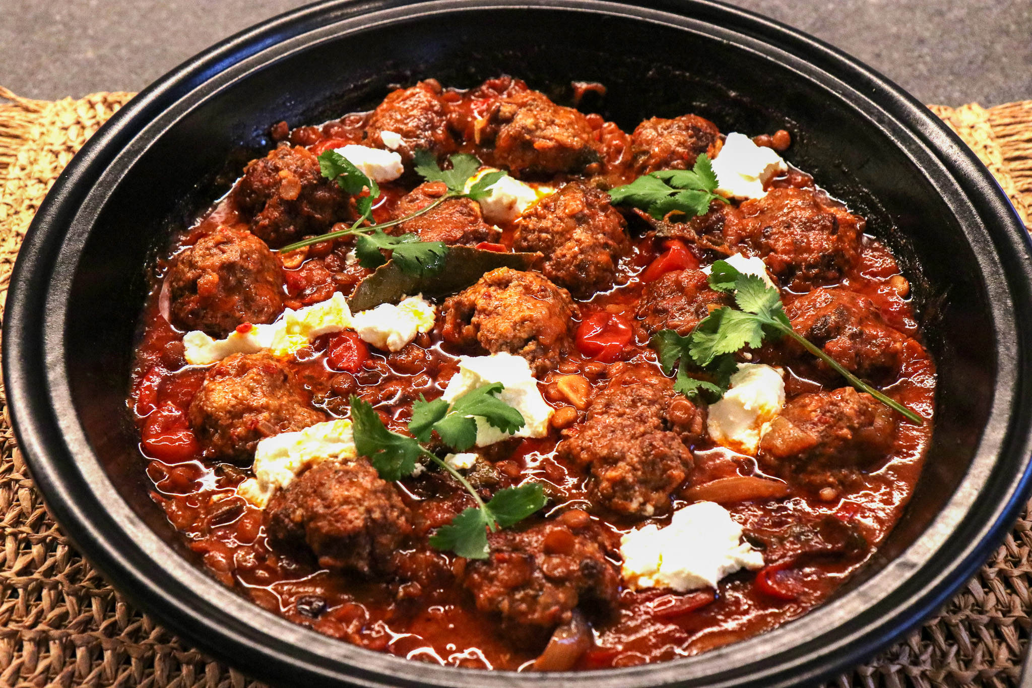 Photo of Braised Goat Polpette With Lentils